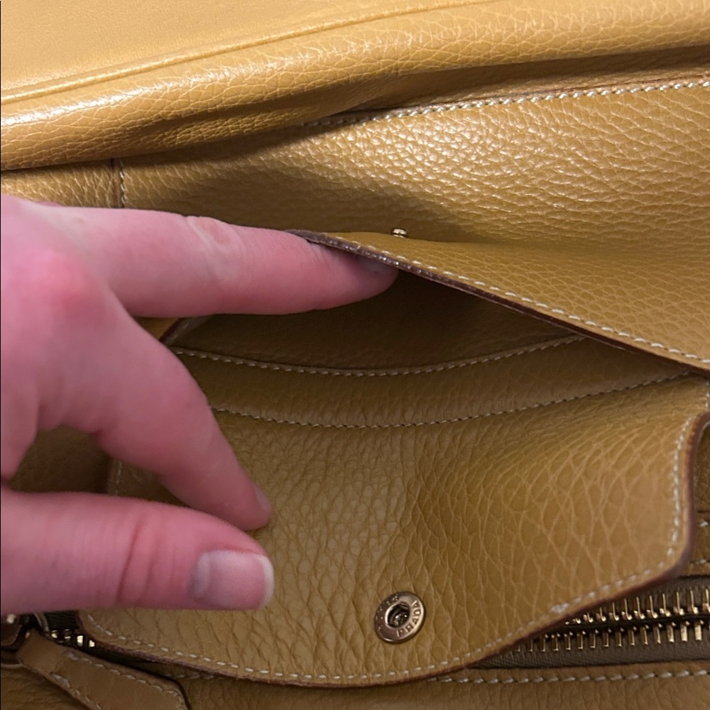 Prada Mustard Yellow Leather Shoulder Bag - Picture 14 of 14